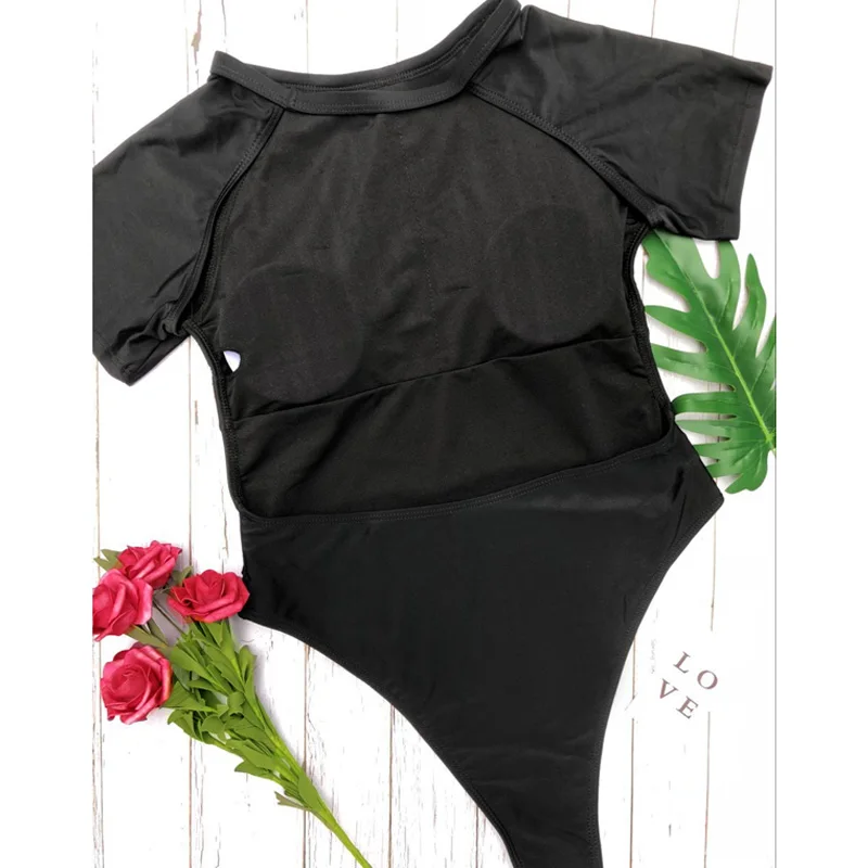 Женский цельный купальник монокини одноцветные купальники с открытой спиной