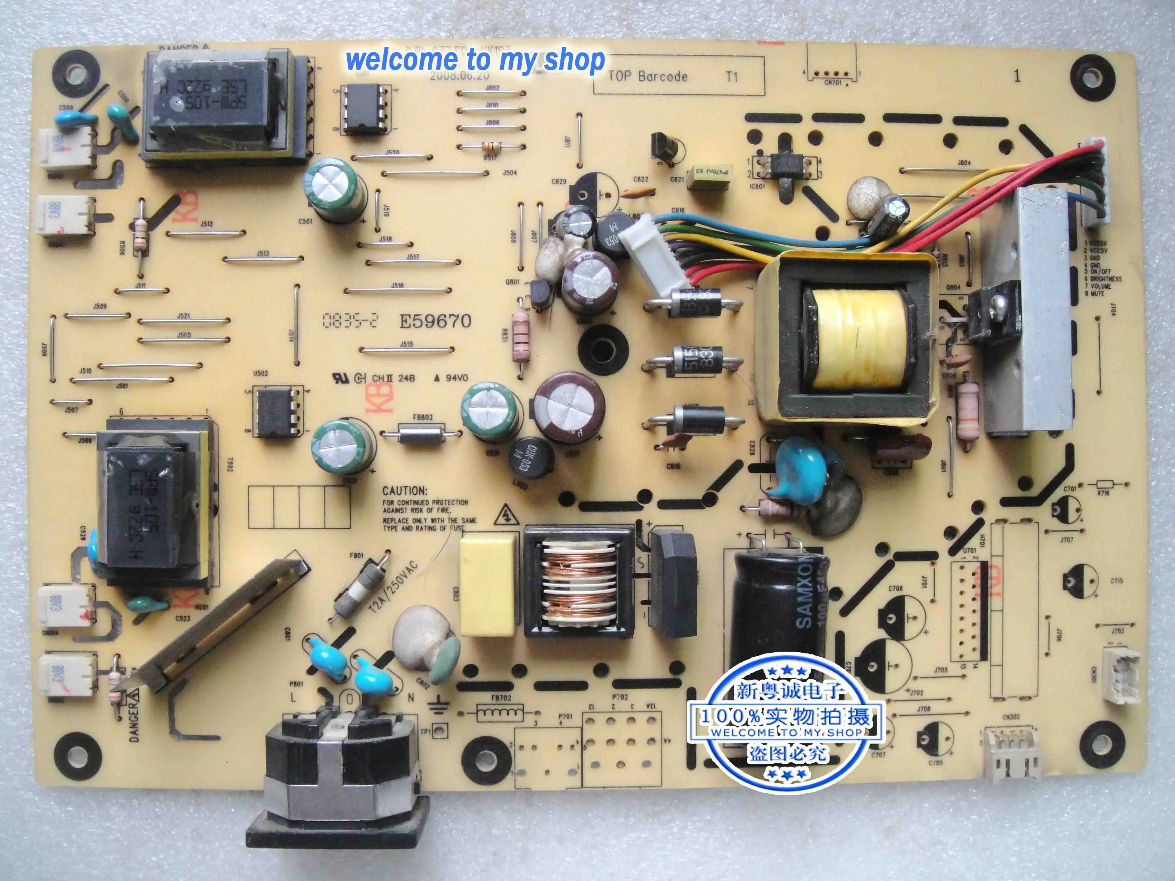 

V193W power supply board V193W high pressure plate ILPI-077 492031400100R