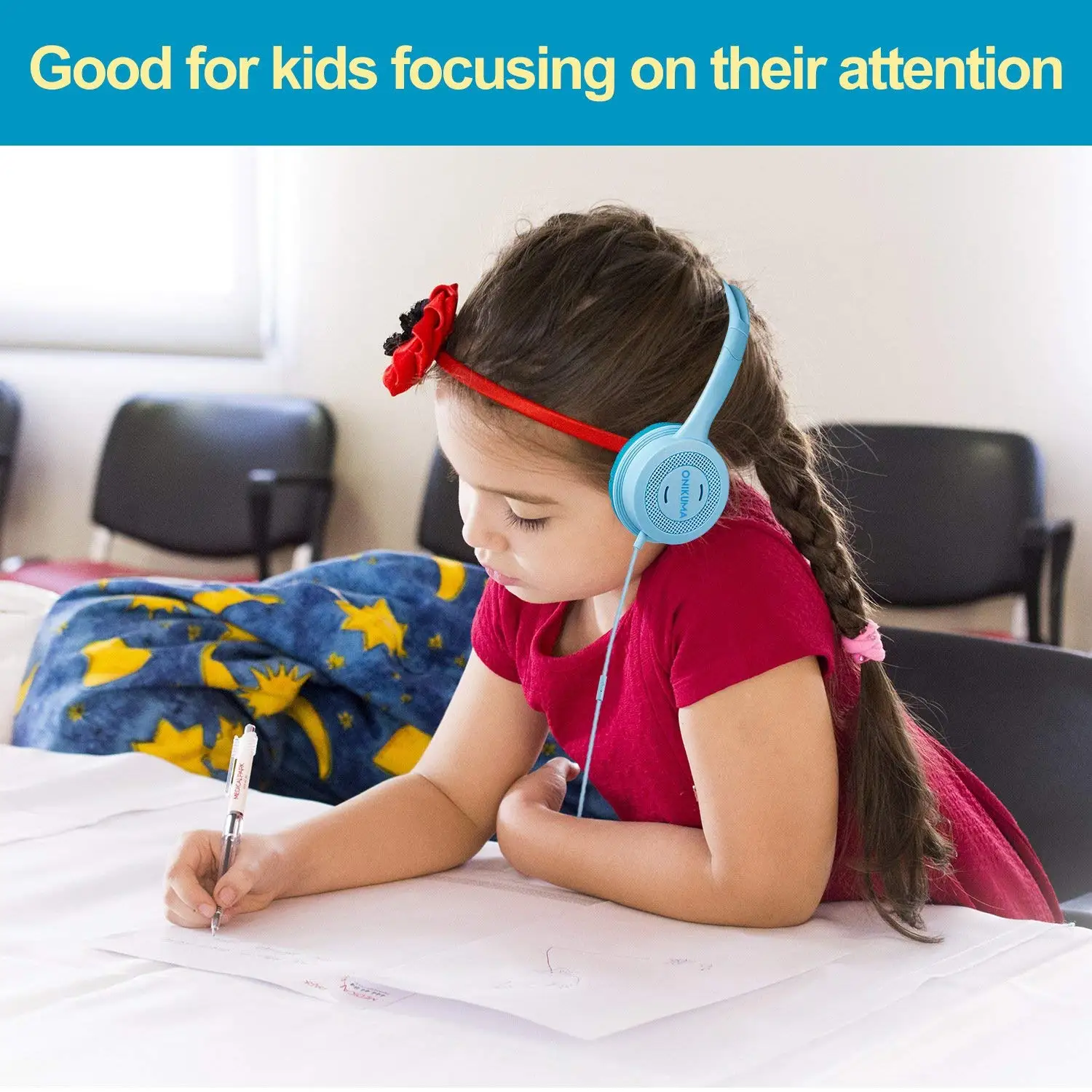 Наушники Детские проводные с микрофоном 85 дБ 3 5 мм |