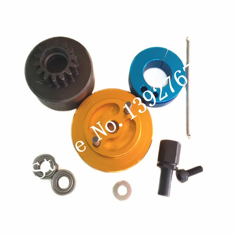 

1set Flywheel Clutchbell 14T Tooth Clutch Bell with Ball Bearings 10*5*4mm 102273 122273 For Nitro Powered RC Car Engine parts