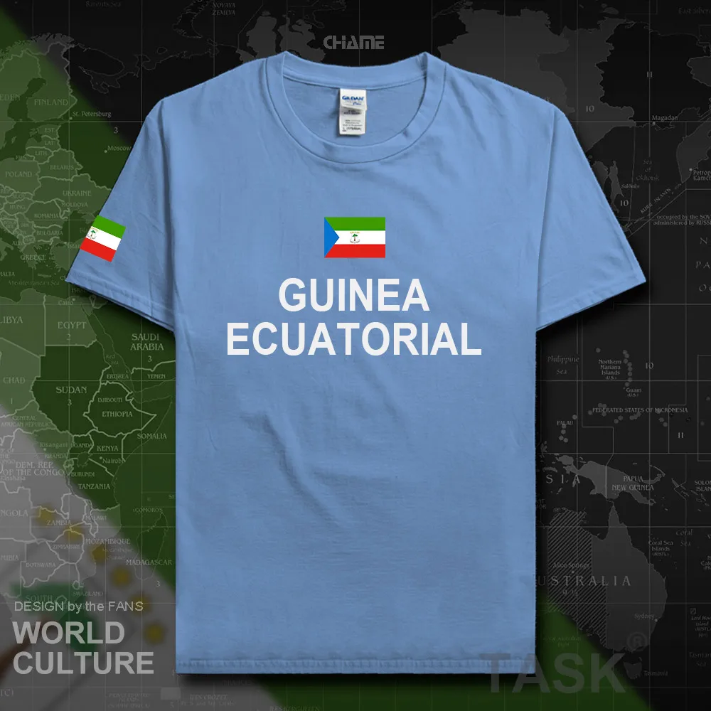 Мужская хлопковая футболка в стиле хип хоп для фитнеса из Экваториальной Guinea GNQ