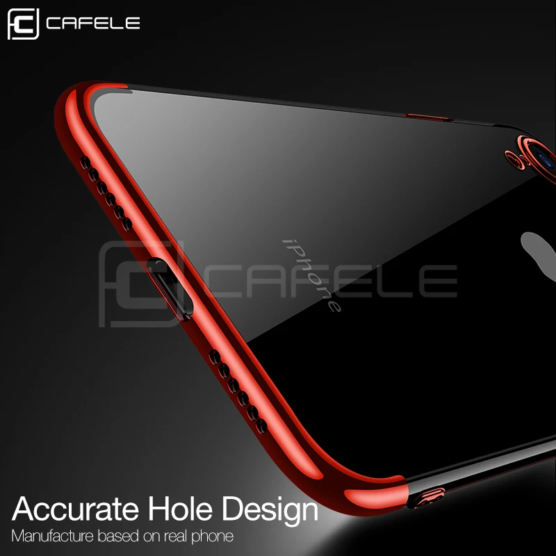 Чехол Cafele из ТПУ с покрытием для iPhone XR 6 1 &quot мягкий прозрачный чехол телефона