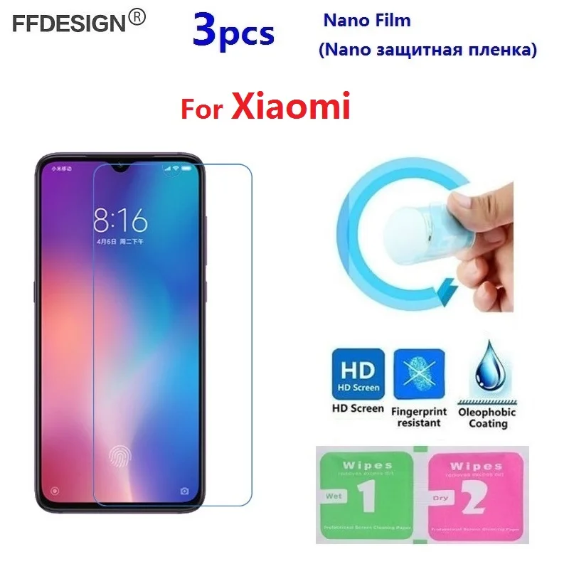 3 шт. защитная пленка Nano для Xiaomi mi 9 6 5 5S Plus mi 9 mi 8 mi 8 Lite SE Pro(не стекло) Защитная пленка для ЖК-экрана