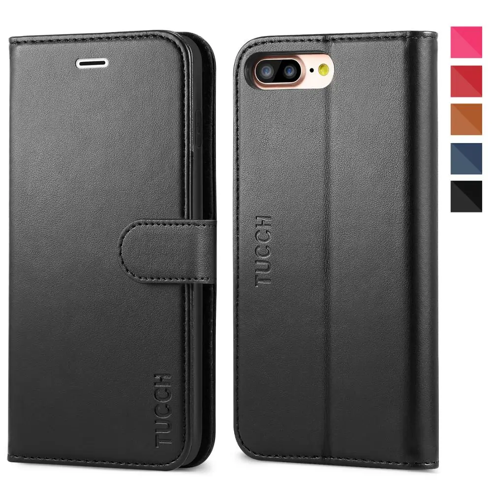 Tuch бумажник чехол для iPhone 7 Plus/8 Plus с магнитной застежкой слоты карт кошелек сумка