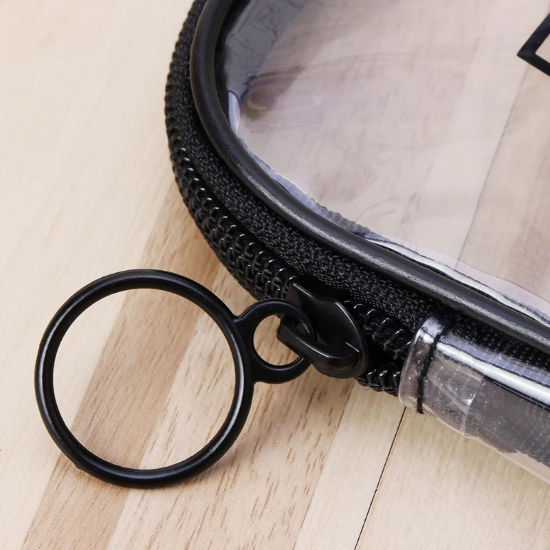 Чехол для макияжа Водонепроницаемый ПВХ чехол на молнии прозрачный дорожный