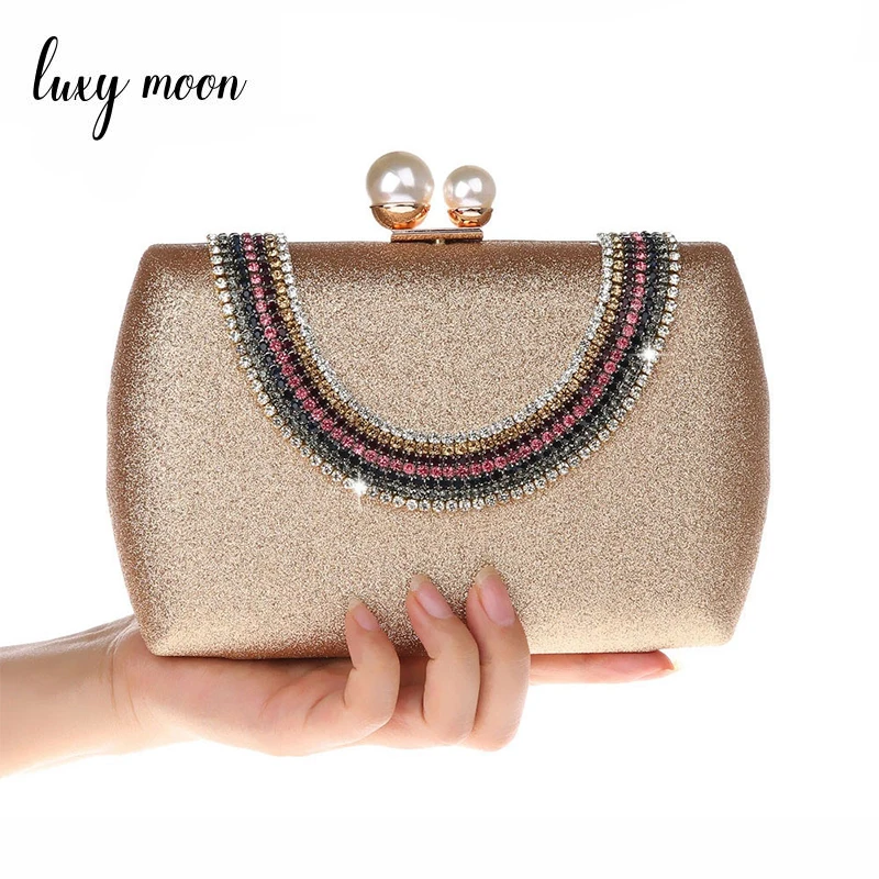 Luxy Moon женские сумки клатчи Роскошная вечерняя сумка с бриллиантами Кристальные