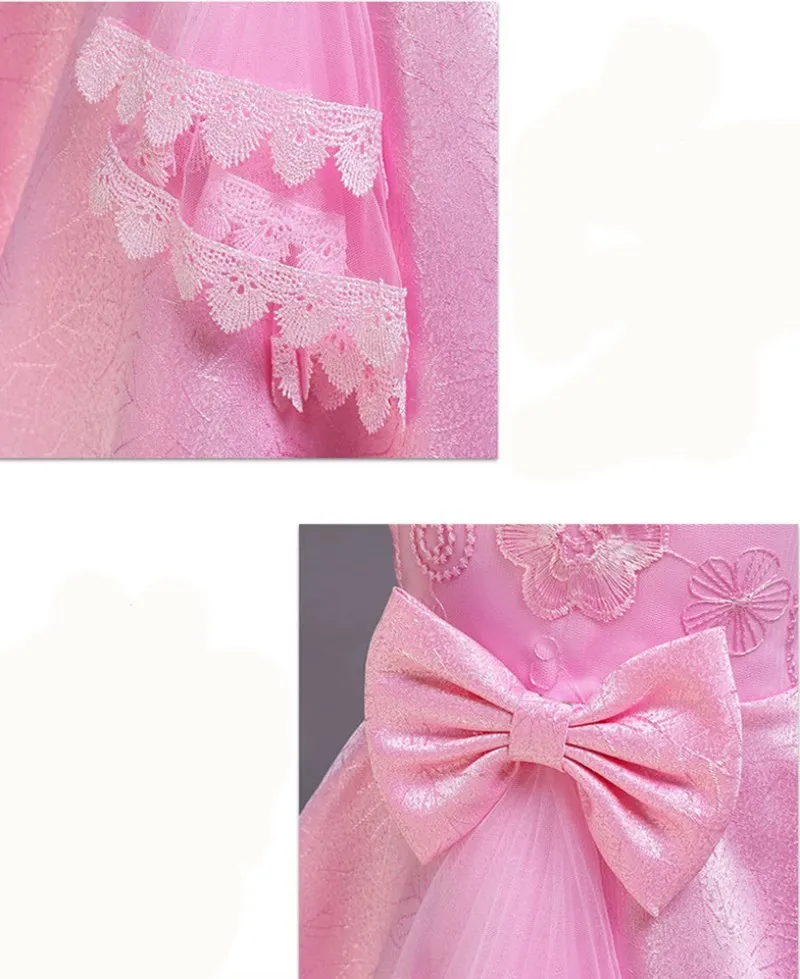 

Princess Flower Girl Dress Summer 2019 Tutu Wedding Birthday Party Dresses for Girls Children's Costume Teenager Prom Designs