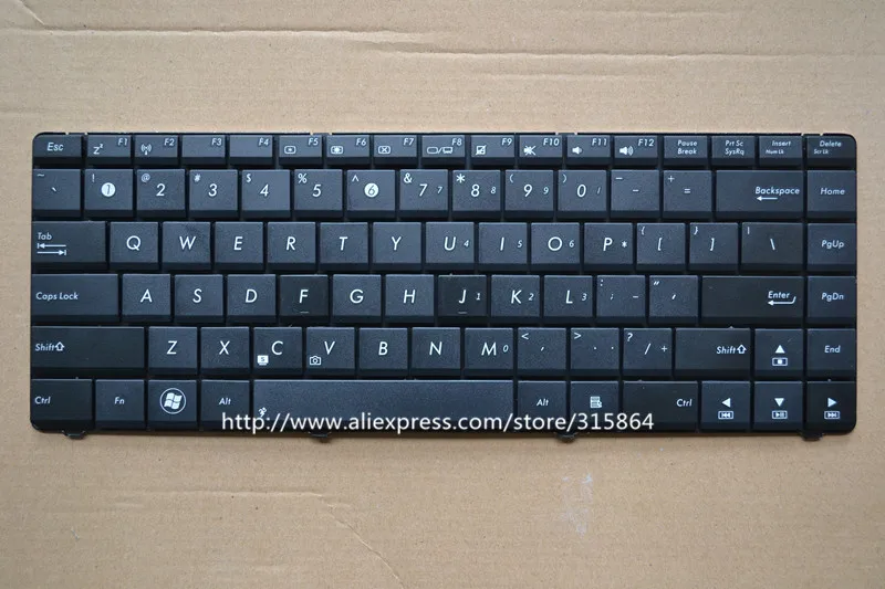 Новая клавиатура для ноутбука ASUS X42 X43S B43J X42S N43s P43 K42D K43 X42J черный | Компьютеры и