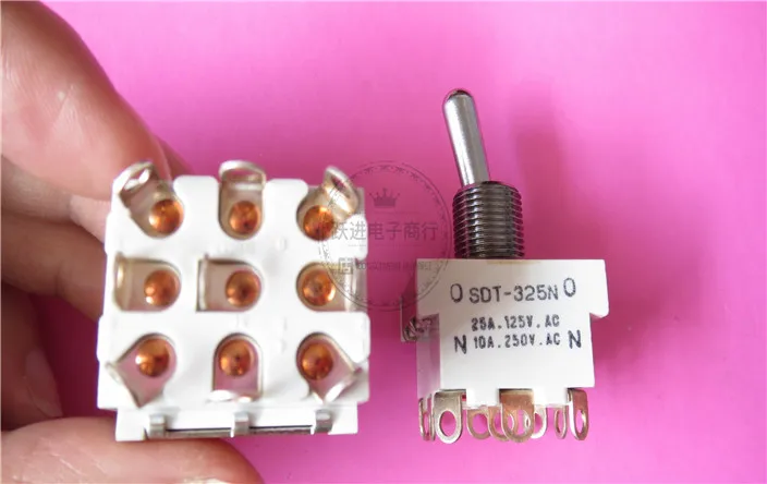 Оригинальный новый 100% SDT-225N 6pin 2 кнопка переключения передач переключатель тряски