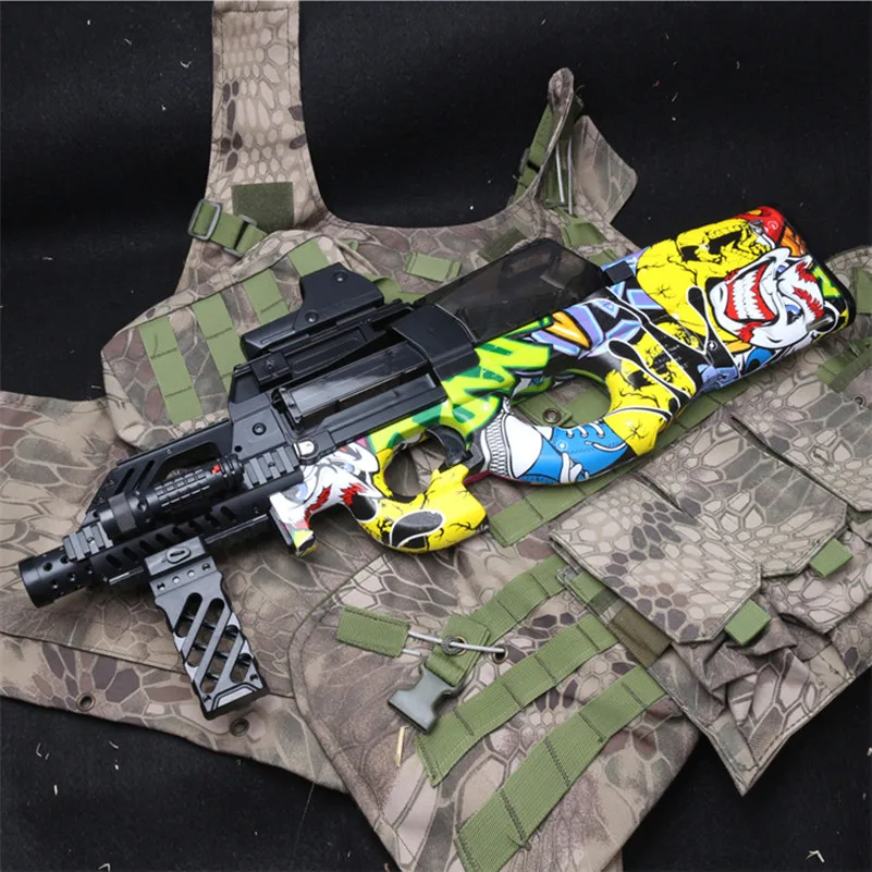 Abbyfrank Graffiti Edition P90 электрический игрушечный пистолет Пейнтбол жить CS нападение