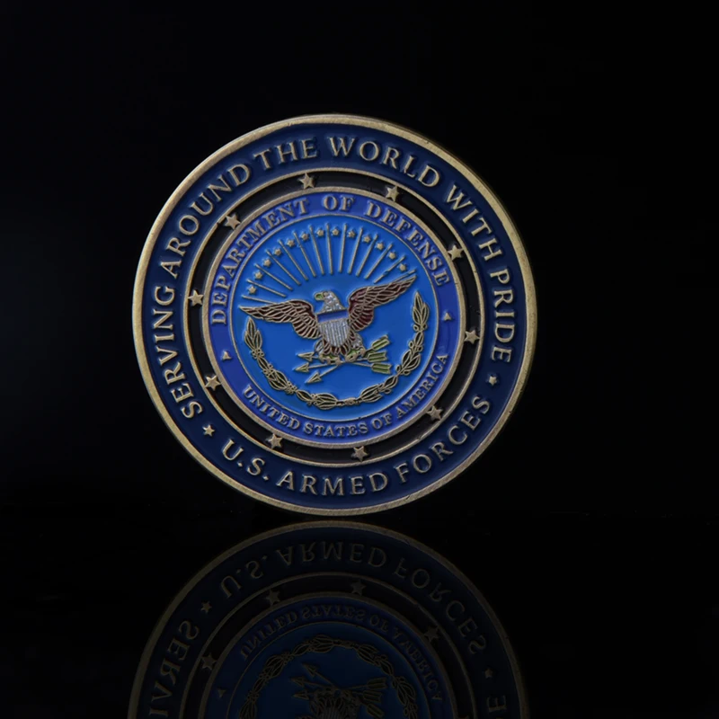 Вызов монета армии США эмблема американской монеты война мемориальная