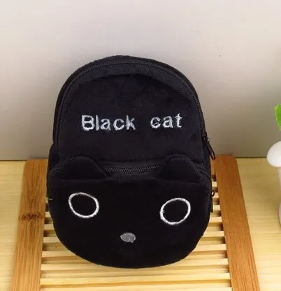 Cartoon plush mini schoolbag small purse |