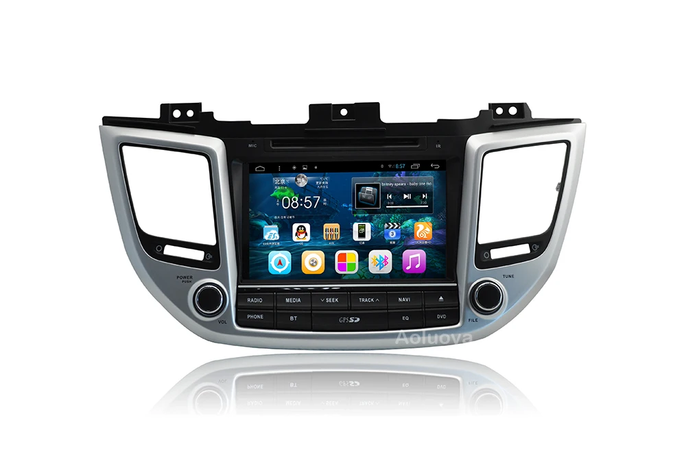 Aoluoya ips ram 2 ГБ+ 32 ГБ Android 7,1 2 Din Автомобильный Радио DVD gps плеер для hyundai IX35 Tucson стерео навигация Мультимедиа