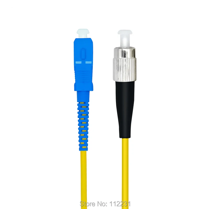 

25Meters SC/PC-FC/PC,3.0mm,Singlemode 9/125,Simplex,Optical Fiber Patch Cord Cable,SC to FC