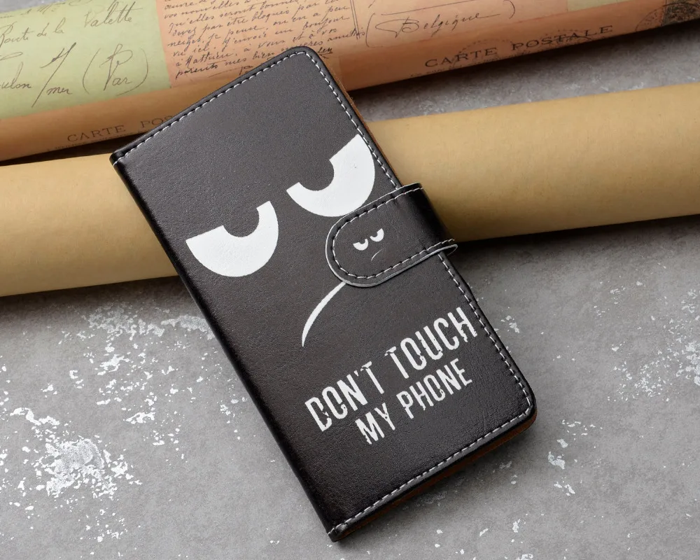 Чехол для Vernee M8 Pro с принтом бабочки из мультфильма Кошелек мобильного телефона PU