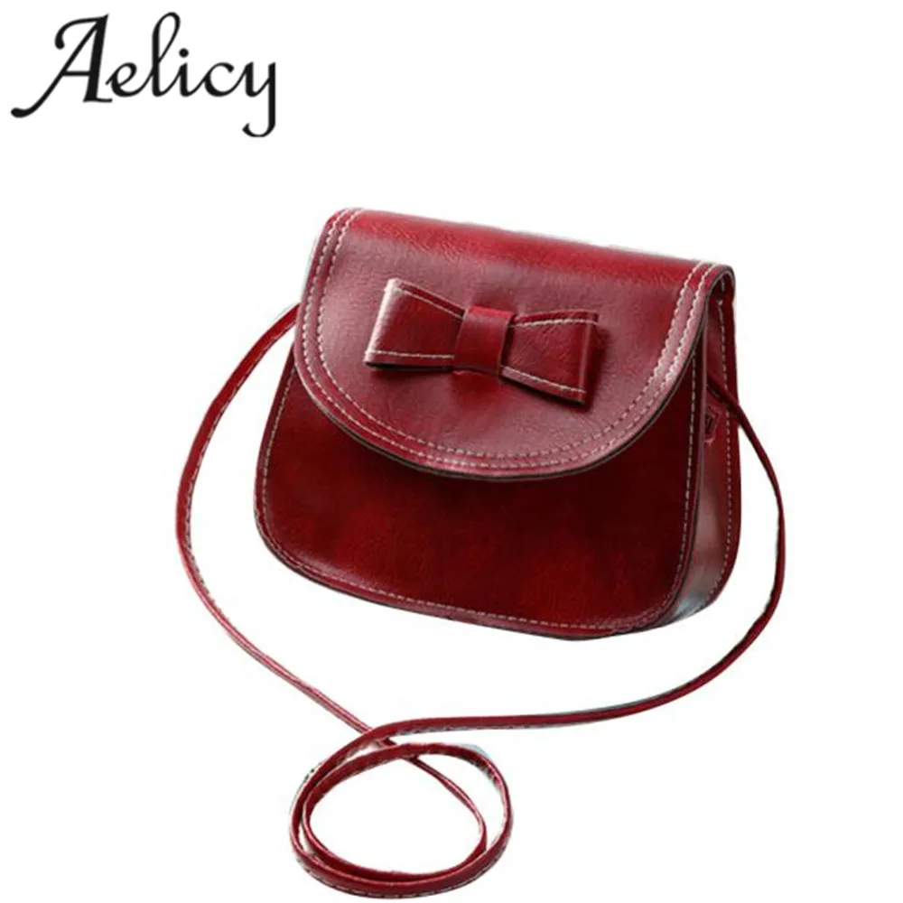 Aelicy сумки для женщин топ 2018 кожаные женские с бантом на одно плечо сумка