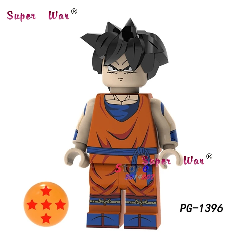 PG1396 Один строительный конструктор Dragon Ball Z Black goku Naba Sun Wukong Badak Dales обучающие мультфильмы серии игрушки для детей - Цвет: PG1396