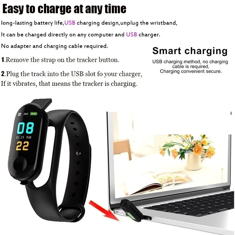 Носимые устройства Фитнес браслет кровяное давление трек ips экран монитор