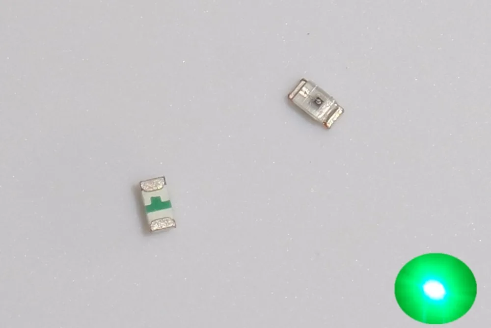 0402 1005 SMD LED 50 шт. чип зеленый 20 мА 3 в поверхностное крепление светодиодные
