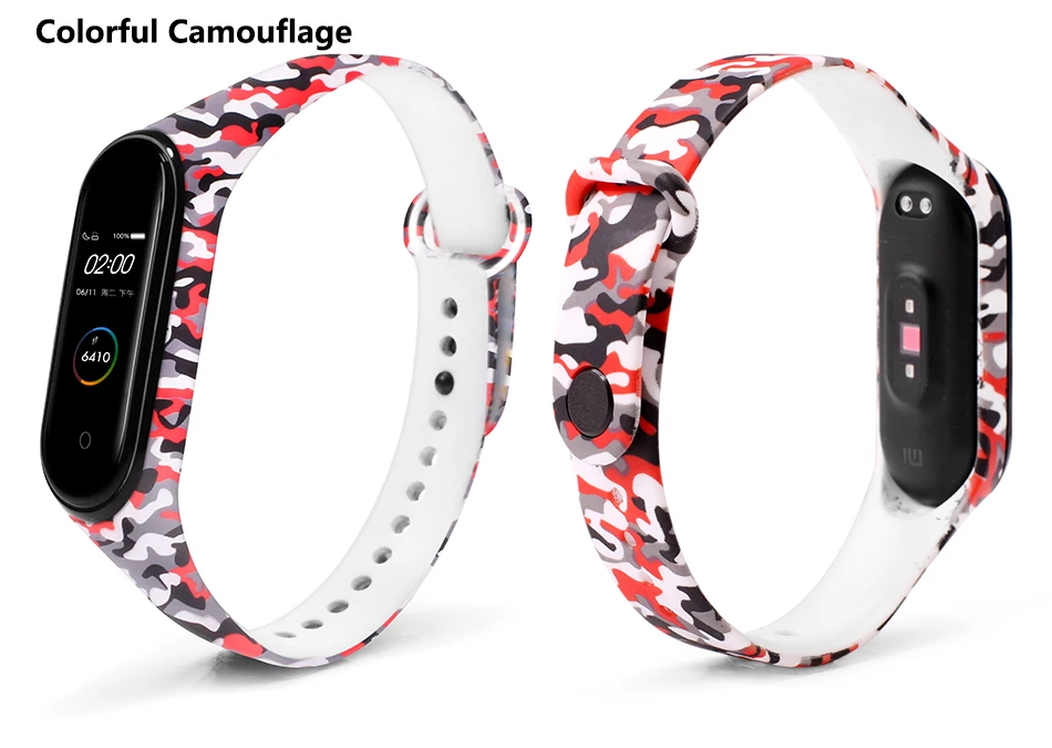 BOORUI mi band 4 ремешок силиконовый miband 4 универсальные аксессуары спортивный ремешок на запястье Замена для xiaomi mi band 4 смарт-браслеты