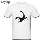 Мужская футболка с рисунком Geek Scorpion, Модная хлопковая ткань, летняяосенняя одежда с коротким рукавом и вырезом лодочкой, оптовая продажа