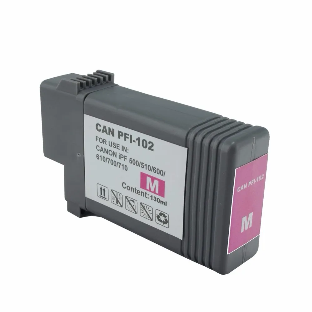 JH PFI-102 многоразовые чернильные картриджи для Canon IPF605/650/655/750/755 чернильный картридж