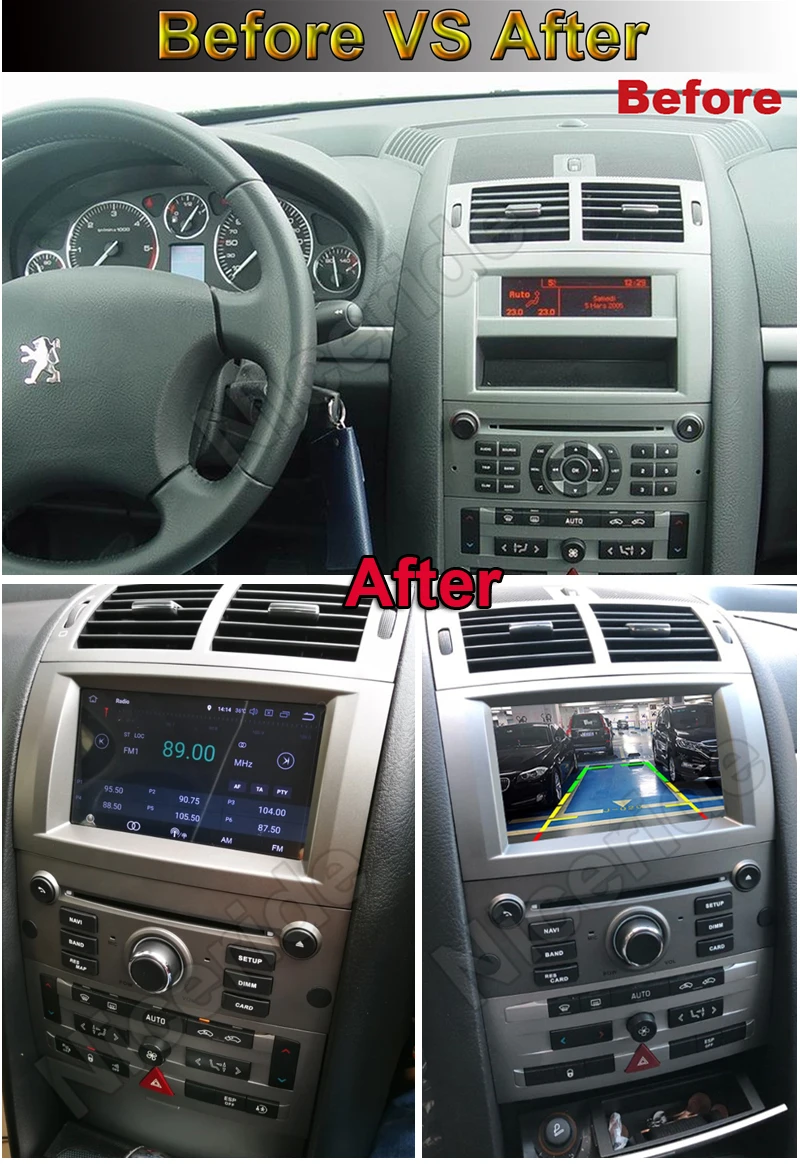 Ips Авторадио Android 8 dvd-плеер автомобиля для peugeot 407 2010-2004 gps навигация головное