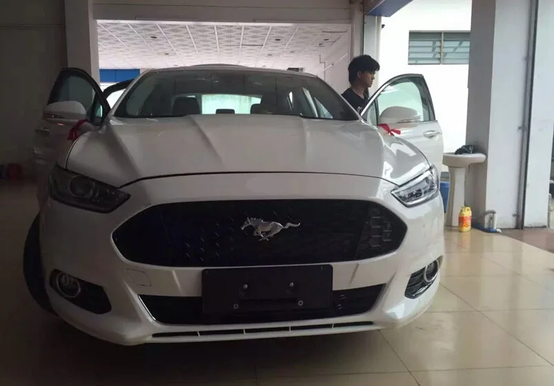 Черная горит решетка гриль для Ford Mondeo Fusion 2012- гриль Высокое качество 1 шт