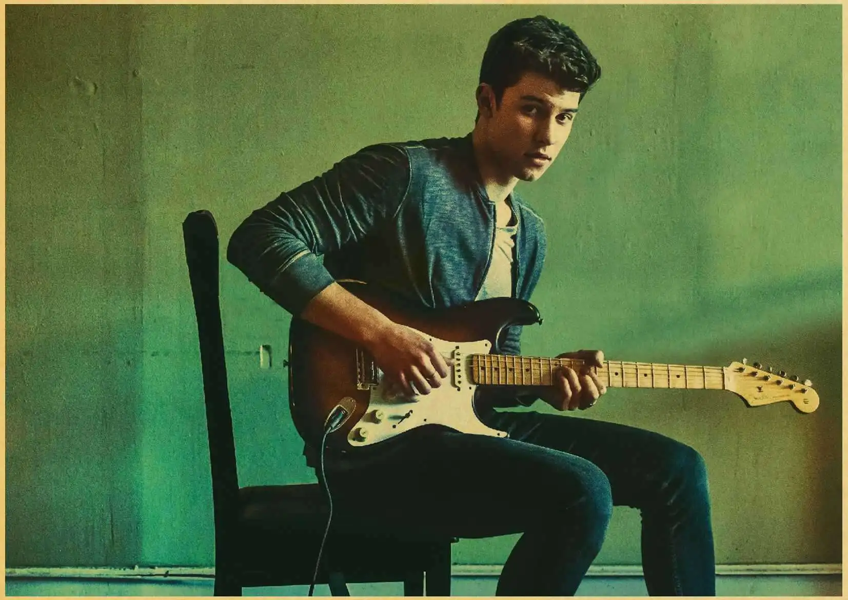 Певец Shawn Mendes плакат высокого качества печать на крафтовой бумаге картина ретро