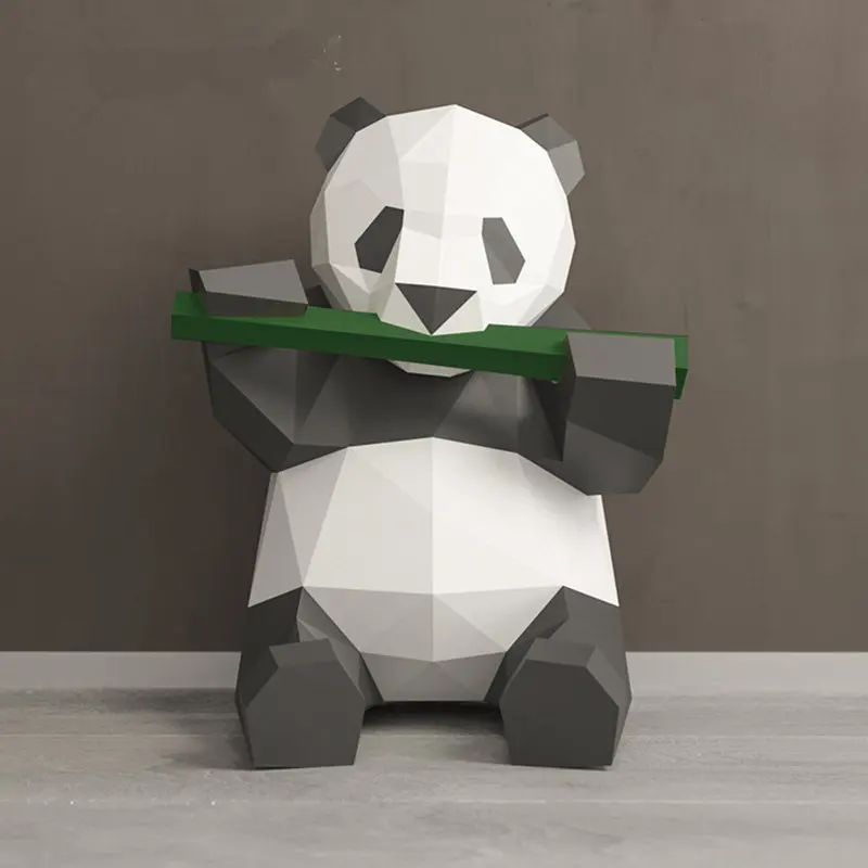 3 типа бумажная панда модель игрушки 3D DIY Материал ручная креативная Вечеринка