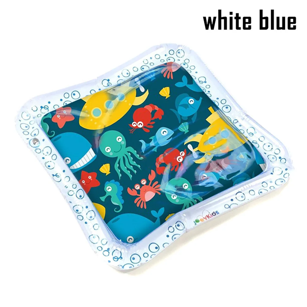 White blue 1 шт. детские надувные водяное сиденье потрепанный игровой коврик подушка игрушки раннее образование XD88 - Цвет: White blue