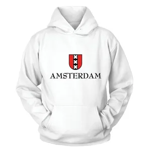 Лидер продаж 2018, Модный пуловер с круглым вырезом, толстовка с капюшоном