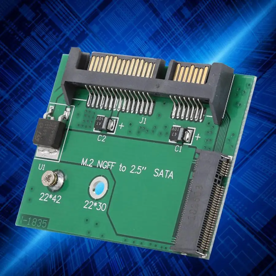 Новый 2 5 дюйма SATA3 NGFF до SATA Riser Card M2 адаптер высокое качество|Кабели передачи
