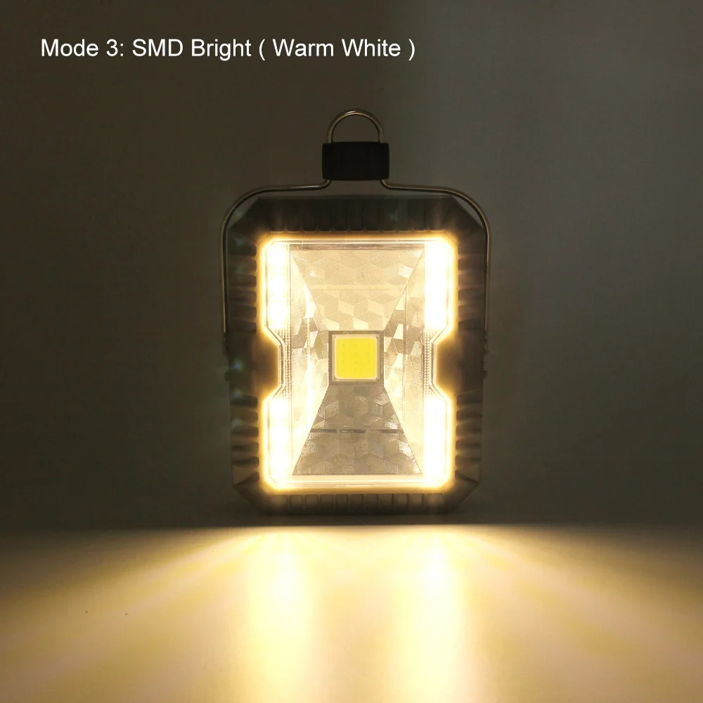 Новейшие солнечные светодиодные лампы 3 режима USB перезаряжаемые прожекторы
