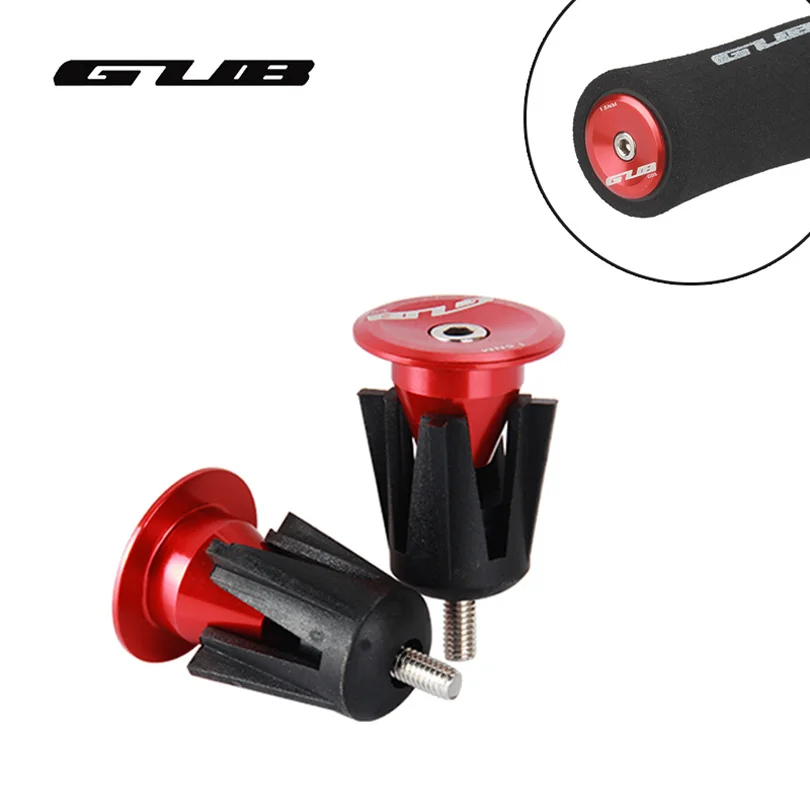 

GUB 2pcs/lot Ultralight Bicycle End Plugs Aluminum Alloy MTB Road Bike Grip Ends Caps Cycling Bike Accessories 3 Colors 25g