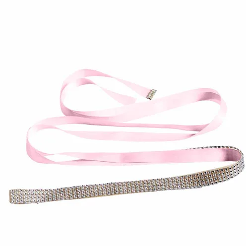 pink TRiSY S19-2, женский свадебный пояс, свадебный пояс, свадебные пояса, ремни, ремни свадебного платья, свадебные аксессуары - Цвет: pink