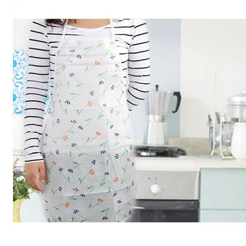 Водонепроницаемые фартуки для кухни с милым цветочным принтом взрослых и женщин