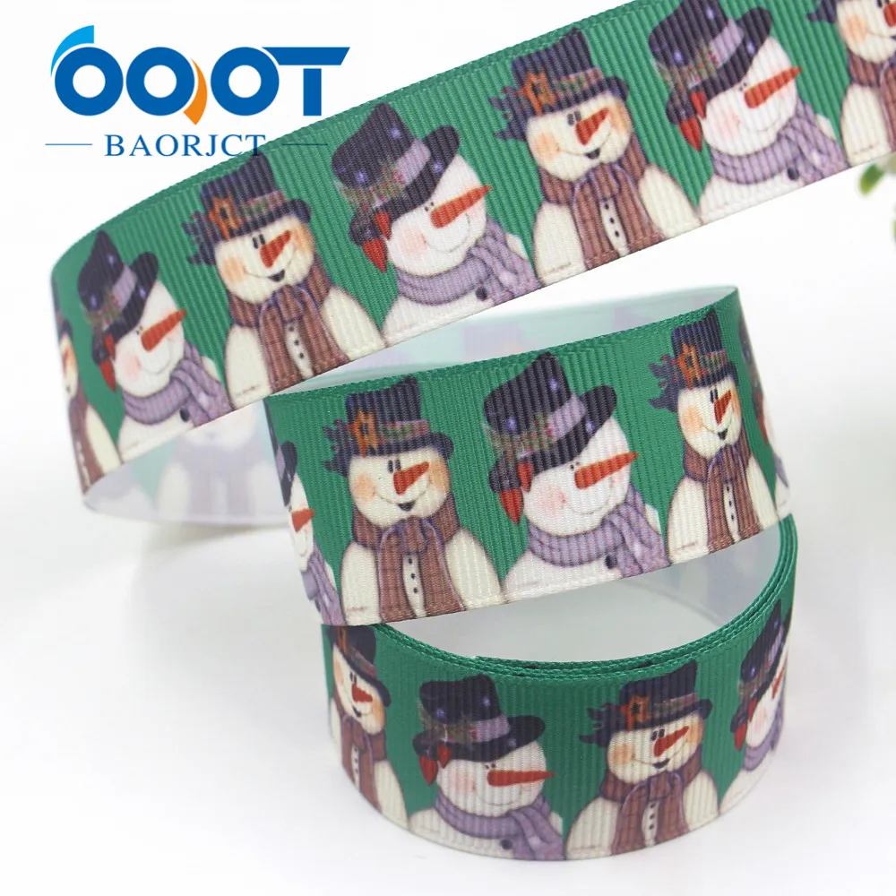 Рождественская серия OOOT BAORJCT ленты из мультфильма грогрен 25 мм 10 ярдов аксессуары