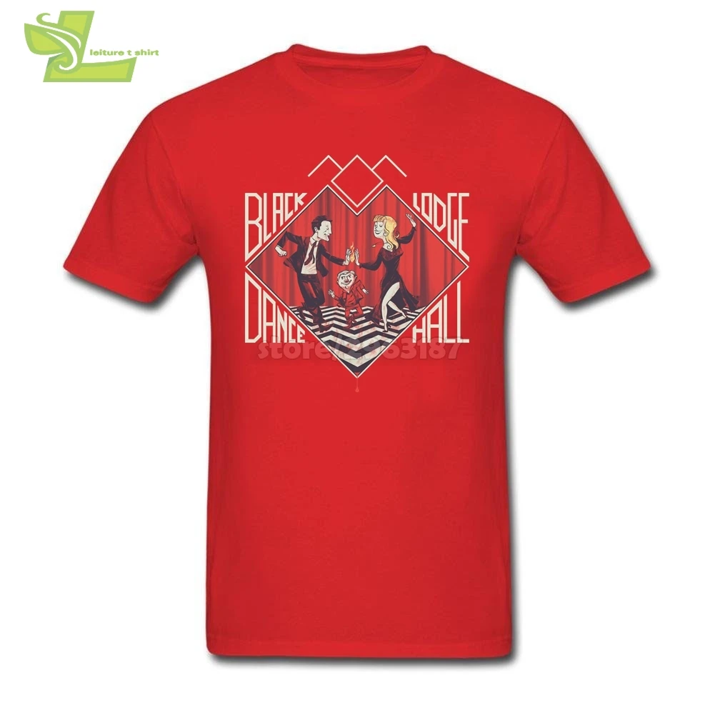 Black Lodge Dance Hall Twin Peaks Men White t shirts Man Round Collar Short Sleeve Tees Shirt Hot Sale T Vintage | Мужская одежда