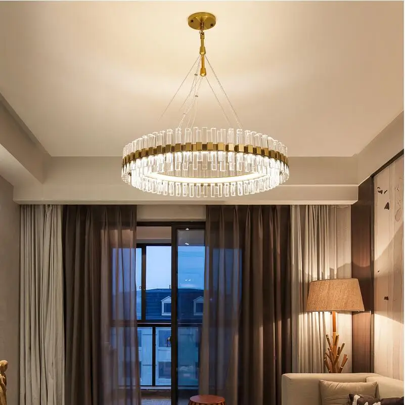 Современная роскошная хрустальная люстра креативная личность простая лампа для