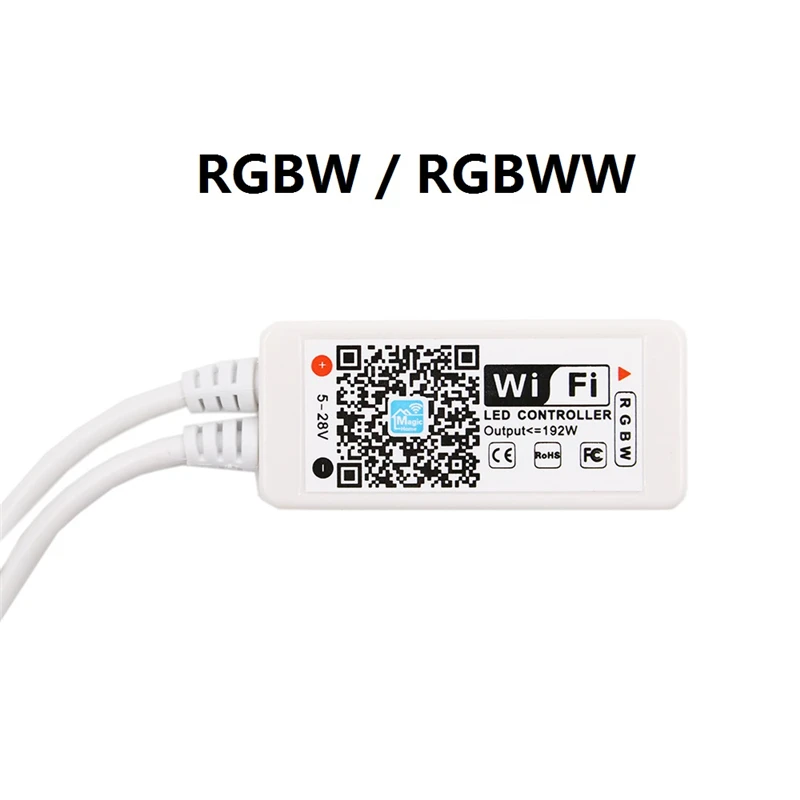 Мини Wifi RGBW светодиодный контроллер 12 В постоянного тока + RF 21/IR 24Key пульт
