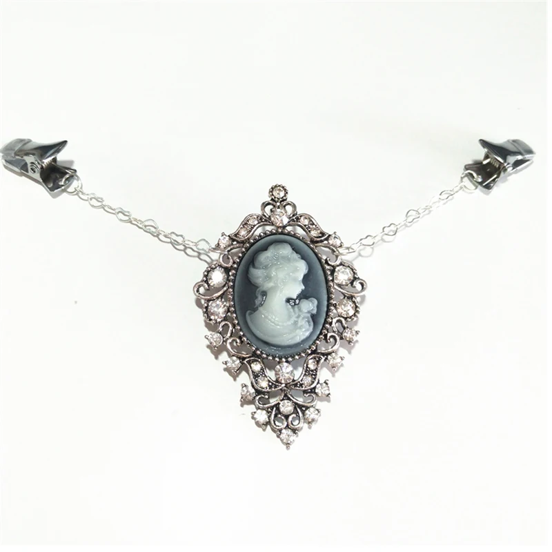 Женский кардиган Rhinstone Cameo заколка для свитера брошь булавка винтажное женское