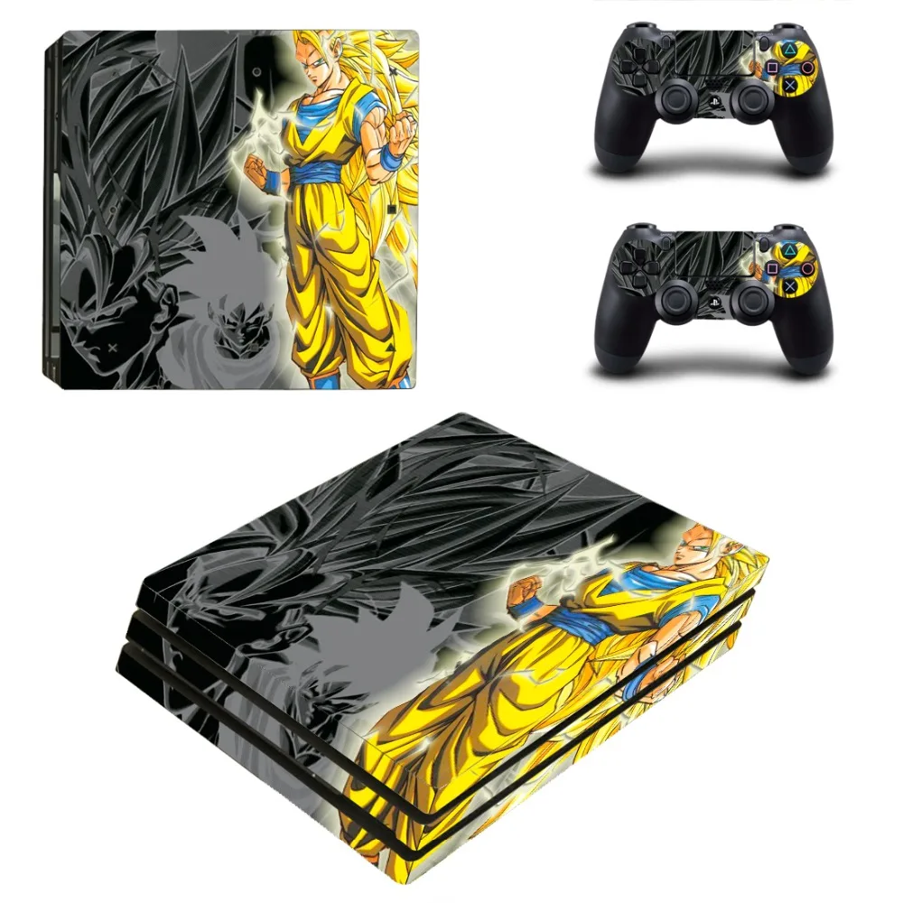 Аниме Dragon Ball Z PS4 Pro наклейка на кожу Виниловая для Sony Playstation 4 консоль и 2