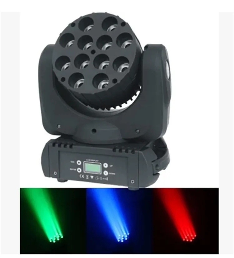 

Hot sell LED beam moving head light 12x12w rgbw 4in1 color with advanced 16 dmx channels for dj disco parties show lights