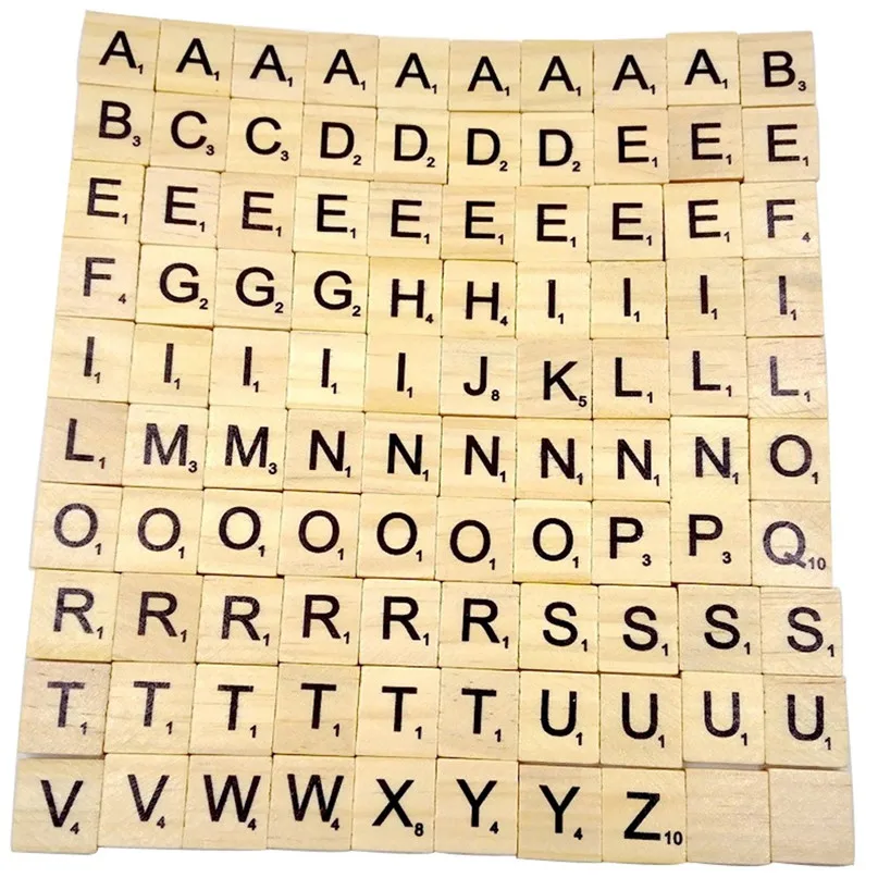 100 фотоплитка черная фотография алфавиты из дерева Обучающие игрушки 30LY10|Язык| |
