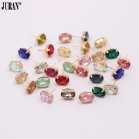 juran hot fashion earrings new 2018 girls earing bijoux shiny stud earrings for women wedding jewelry earrings wholesale