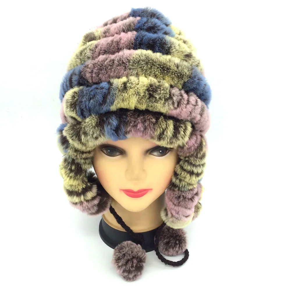 Женская осенне зимняя меховая шапка 7 цветов|Женские Skullies и шапочки| |