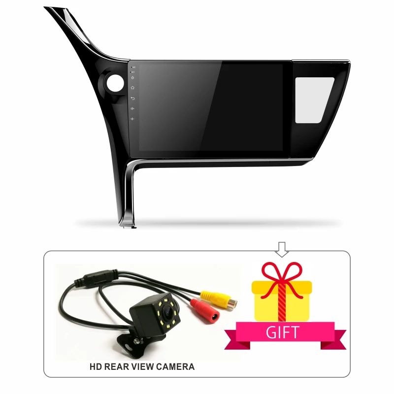 Dinpei Android 9 0 автомобильный Радио мультимедийный плеер для Toyota Corolla 2017 2018 gps