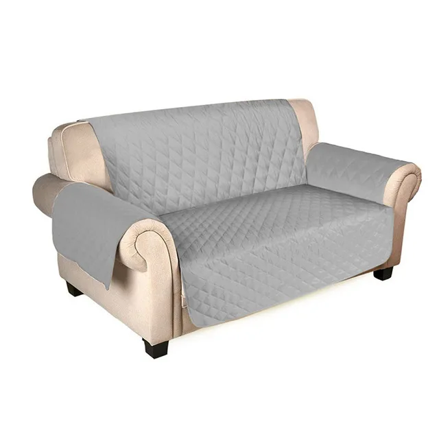 Grey Petshy покрытие дивана для животных Подушка для собак кошек матрас кровать мебель диван протектор Водонепроницаемый коврик для собак 1/2/3 место ПЭТ автомобильные подушки сиденья - Цвет: Grey