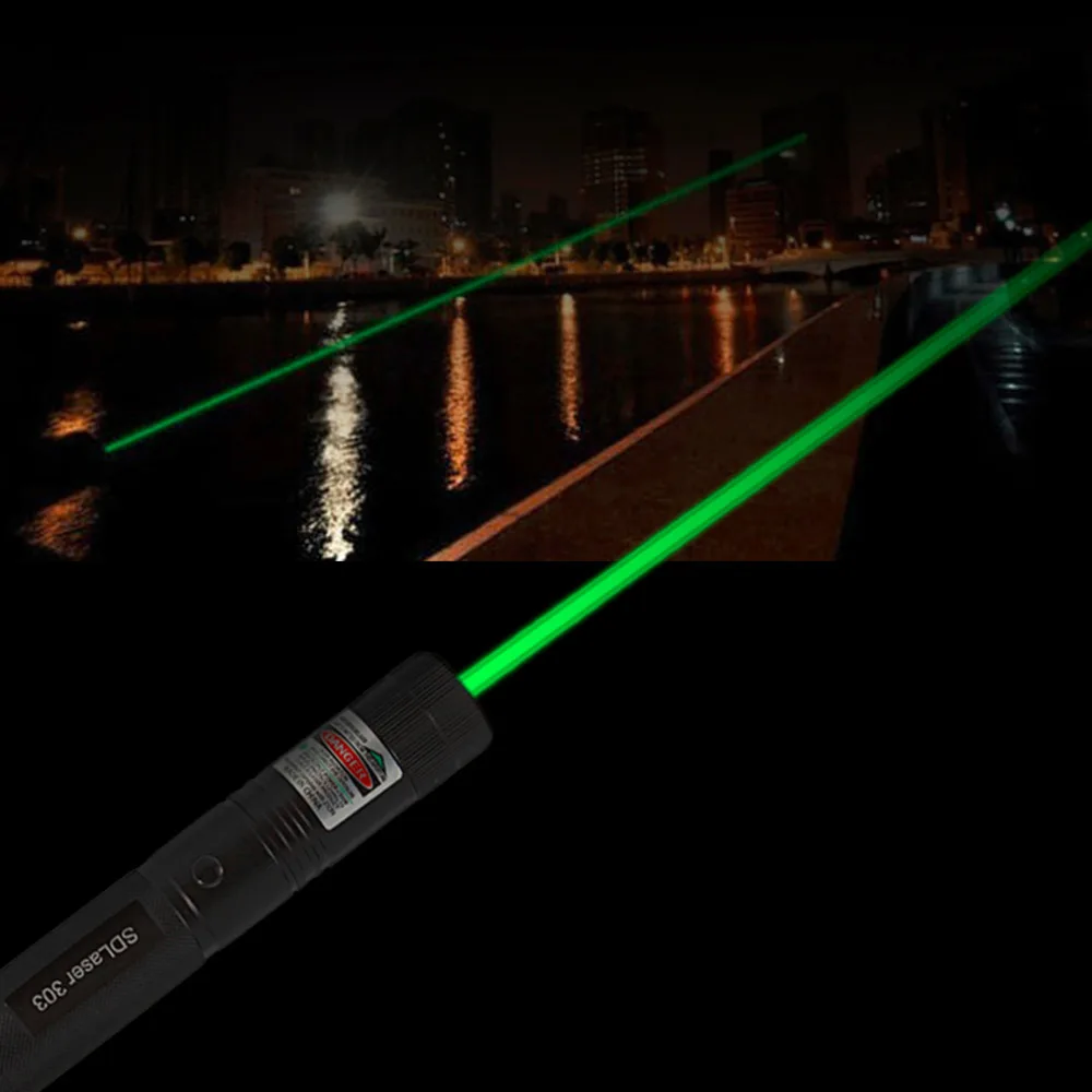 Мощный SD Laser303 регулируемый фокус 532 нм зеленая лазерная указка световая выходная